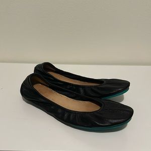 Tieks Black Ballet Flats, size 10